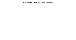 Desktop Screenshot of farmaparque.com